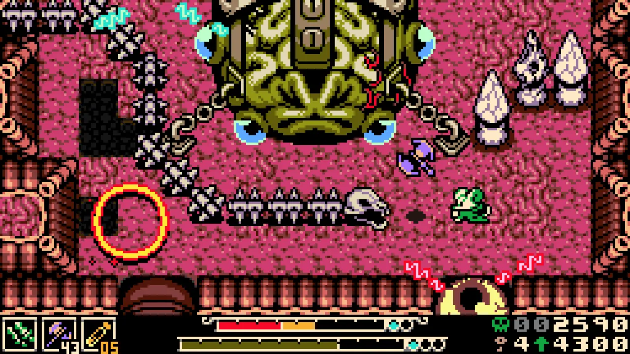 Mina crossing a platforming room in Mina the Hollower