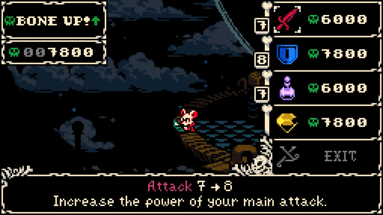 Dungeon combat scene from Mina the Hollower