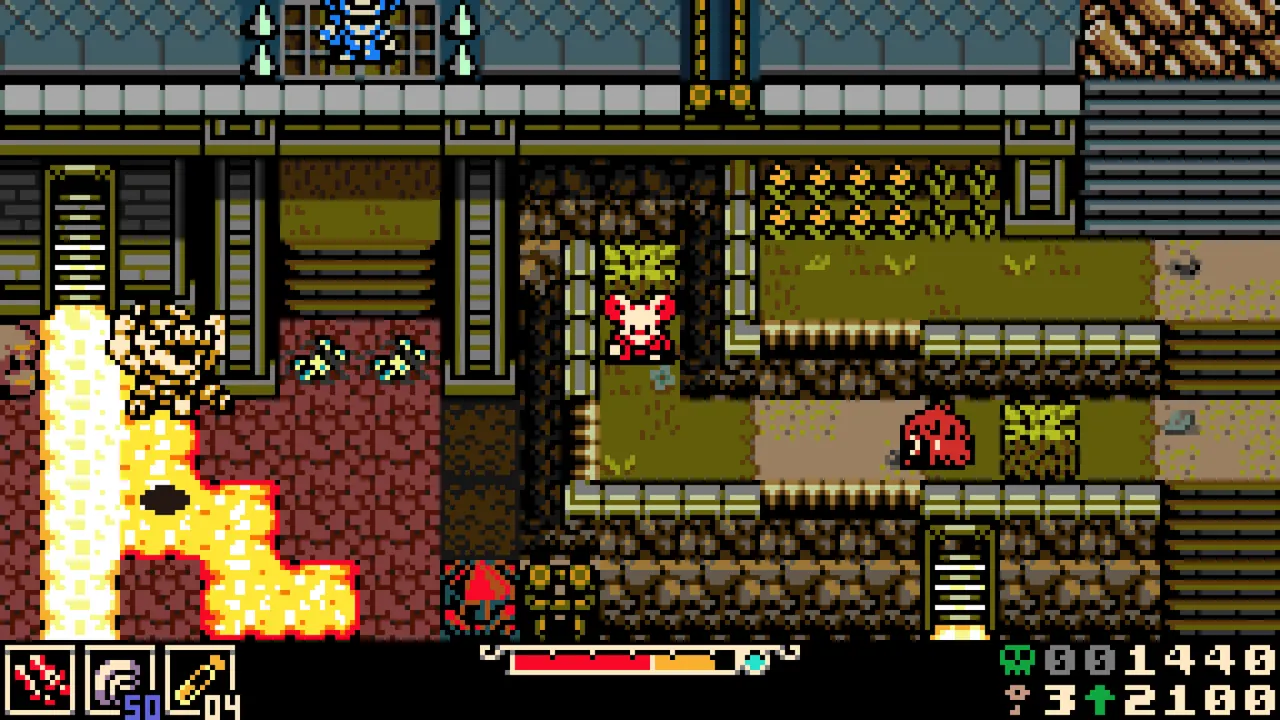 Side-view action sequence in Mina the Hollower