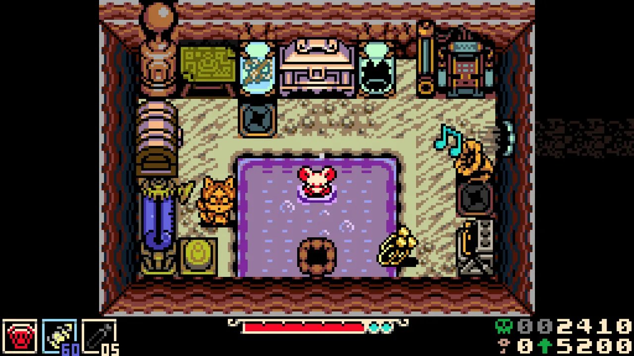 Interior room scene from Mina the Hollower